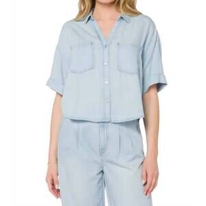NEW VELVET HEART brandon top in catalina sky